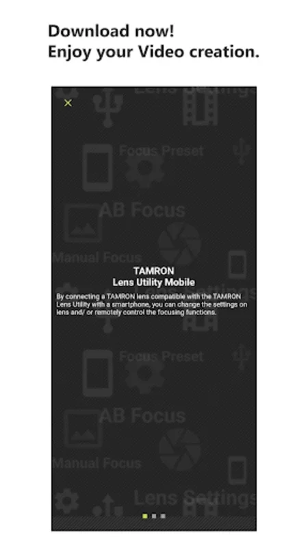 TAMRON Lens Utility Mobile for Android: Unleash Lens Potential