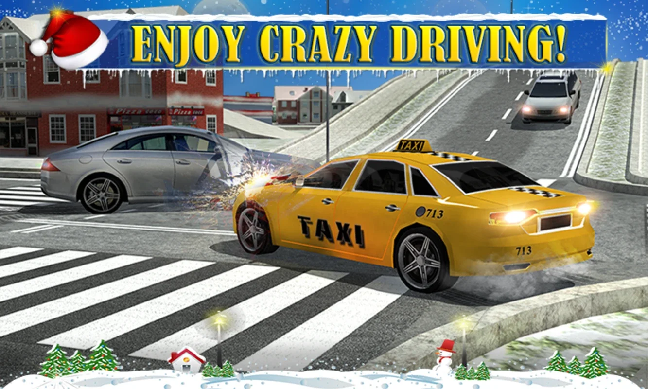 Christmas Taxi Duty 3D for Android - Thrilling Taxi Rides