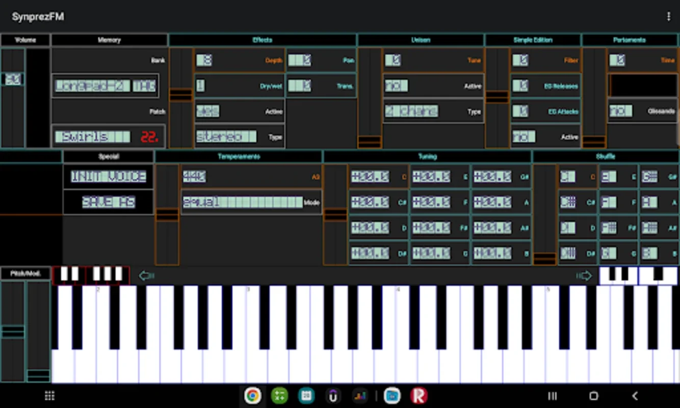 FM Synthesizer [SynprezFM II] for Android: Versatile Sound Creation