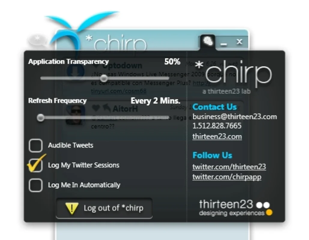 Blu for Windows - A Dynamic Twitter Client