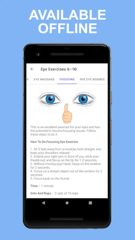 Eye Exercises for Android - Enhance Your Vision