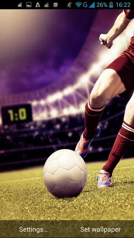 Football Live Wallpaper for Android - Immersive Experience