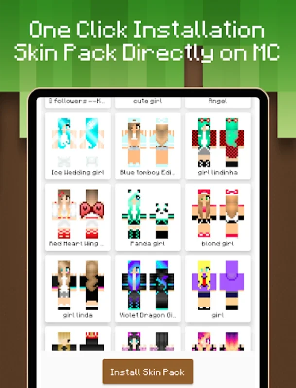 Skin Pack Maker for Minecraft on Android - No Download Required