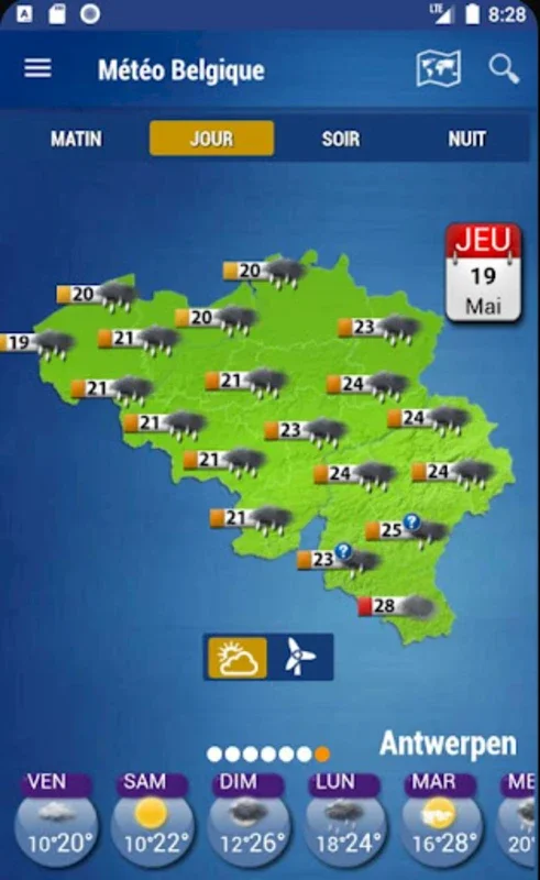 Météo Belgique for Android: Accurate 7-Day Forecasts