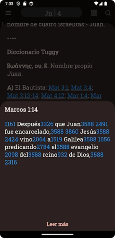 Spanish Concordance for Android - In - Depth Bible Study