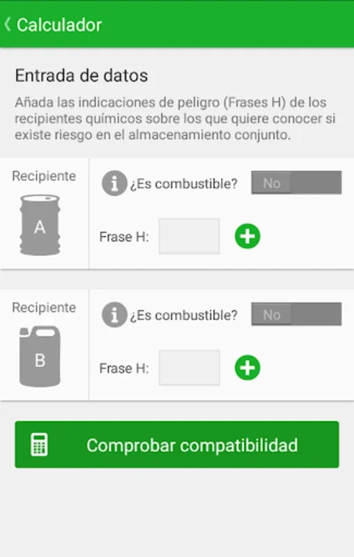 Almacenamiento p. químicos for Android: Secure Chemical Storage