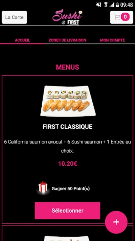 Sushi First Sotteville-les-Rouen for Android: Fresh Sushi Delivery