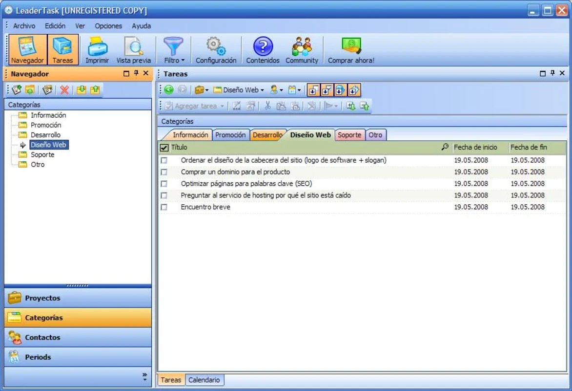 LeaderTask for Windows - Manage Calendar and Tasks Easily