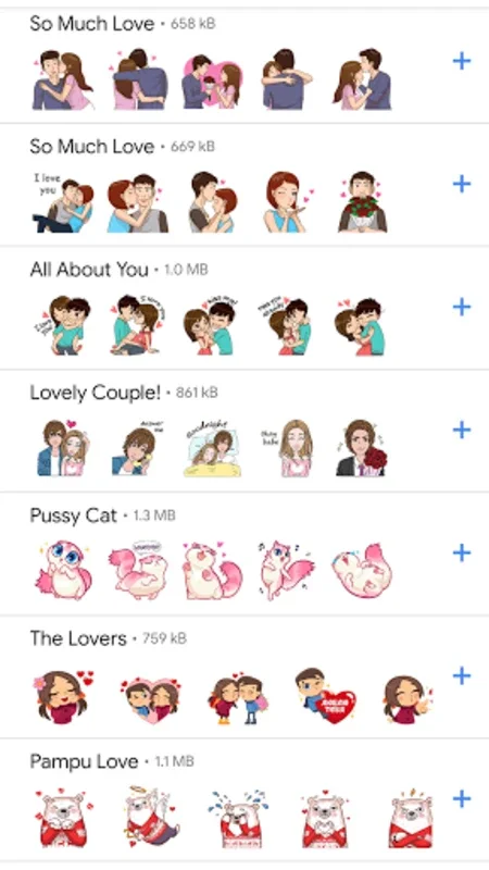 Stickers for WhatsApp Love for Android - Enhance Chats