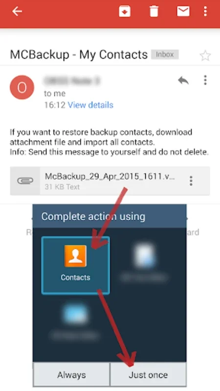 MCBackup for Android: Effortless Contact Backup and Restoration