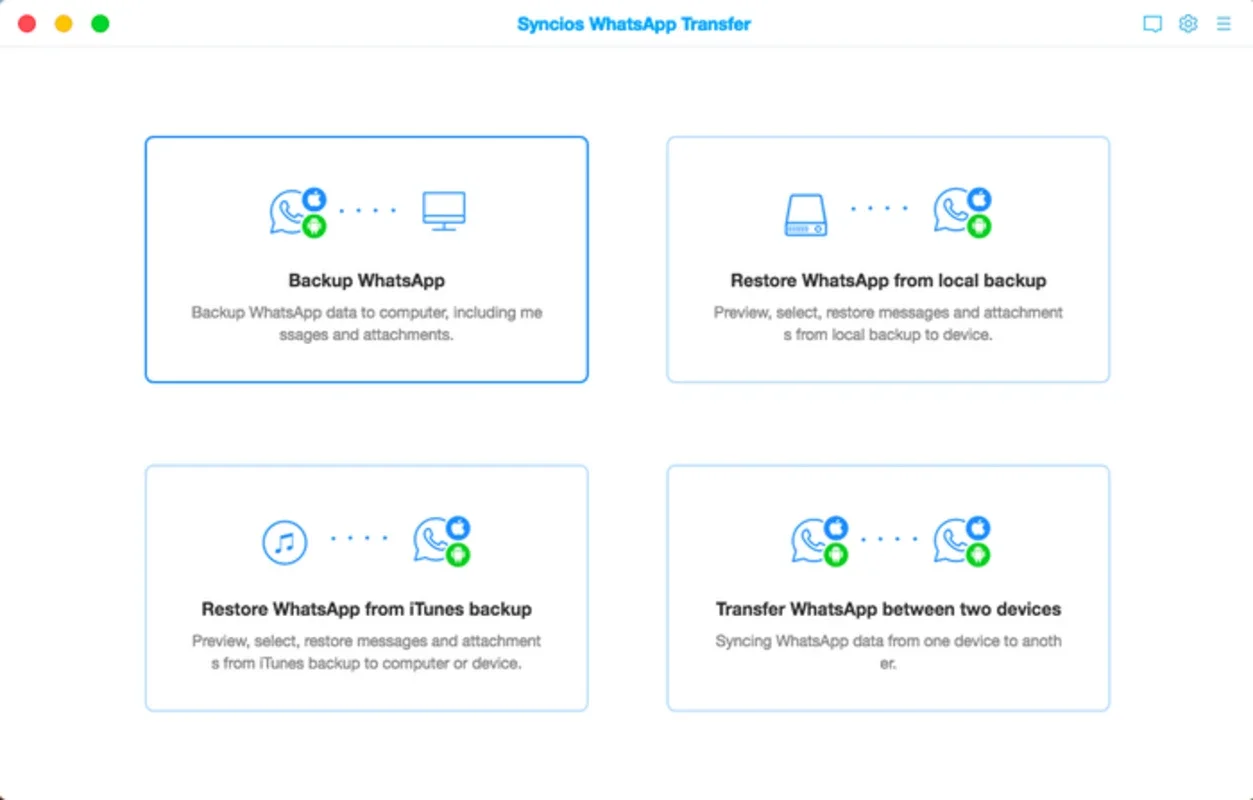 Syncios WhatsApp Transfer for Mac: Effortless Data Transfer