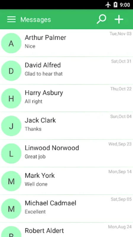 SMS text messaging app for Android - Download the APK from AppHuts