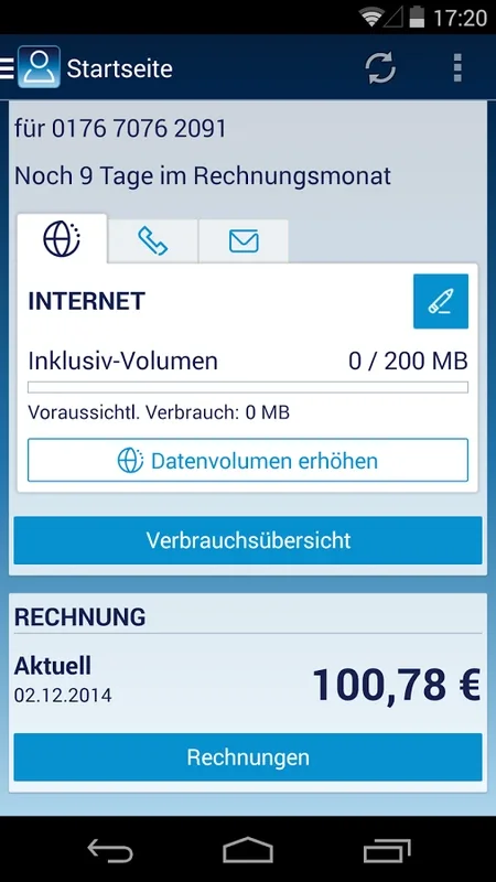 Mein o2 for Android - Manage O2 Services Easily