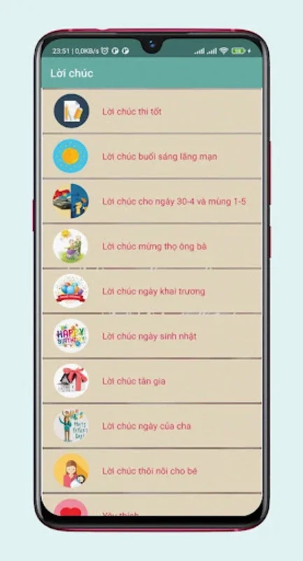 Lời chúc hay mỗi ngày for Android - Versatile Greetings App