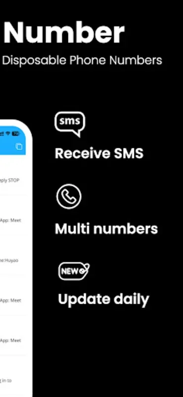 Temp Number - Receive SMS for Android - No Downloading Required