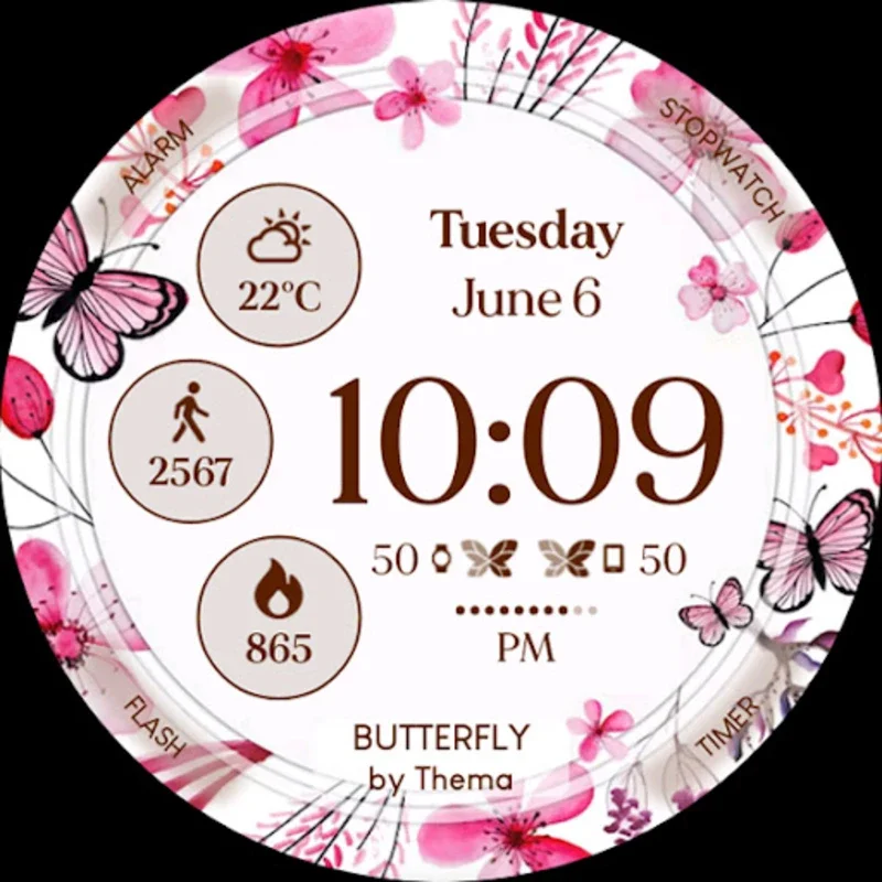 Butterfly for Android: Customizable Watch Face