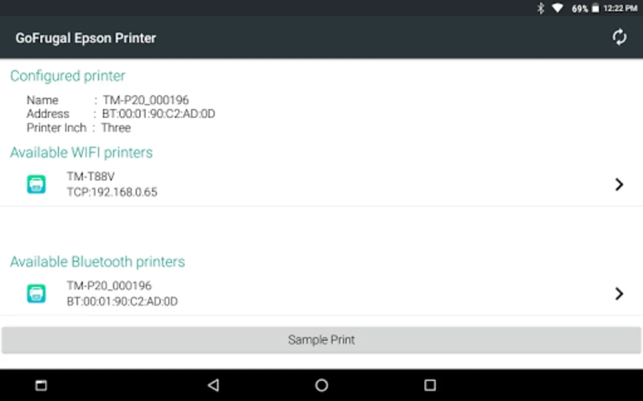 GoFrugal Epson Printer for Android - Simplify Your Printing