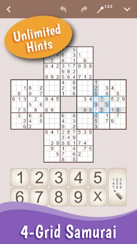 MultiSudoku: Samurai Puzzles for Android - Engaging Sudoku Variations