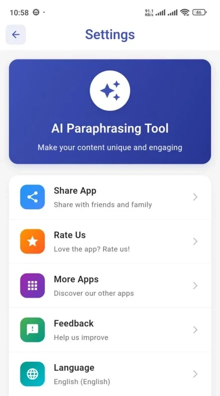 AI Paraphrasing Tool for Android - Enhance Your Writing