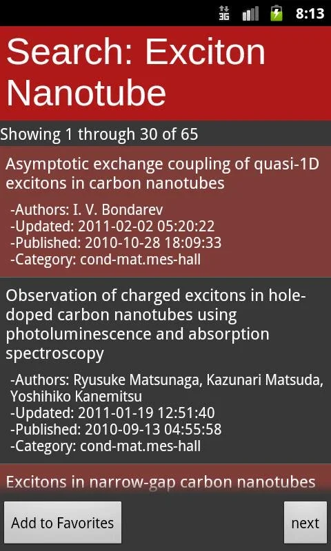 arXiv mobile for Android: Easy Access to Scientific Articles