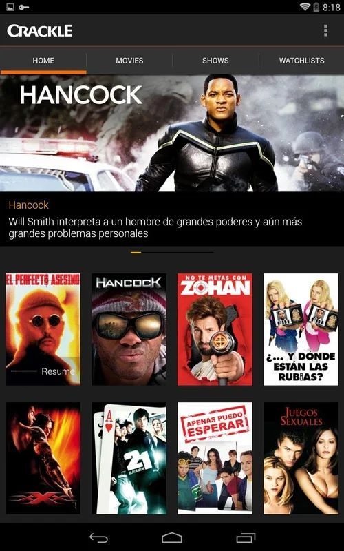 Crackle for Android: Free Movies and TV Shows on Demand