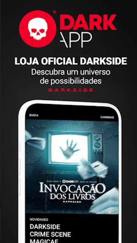 Loja Darkside Books for Android - Immerse in Dark Genre