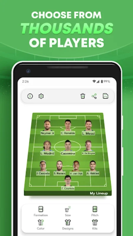 My Lineup: Lineup Builder for Android - Download the APK from AppHuts