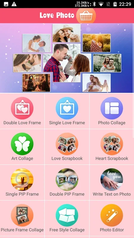 LovePhoto for Android: Add Romantic Frames to Photos