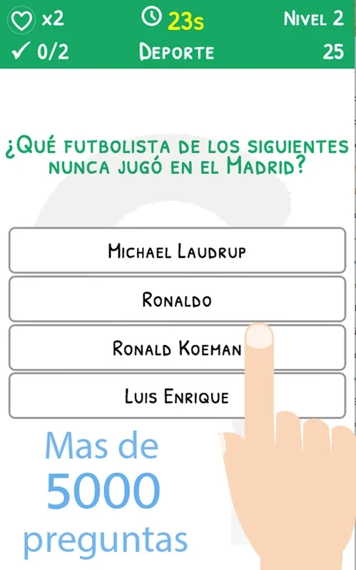 ¿Cuanto sabes de...? for Android - Engaging Quiz App