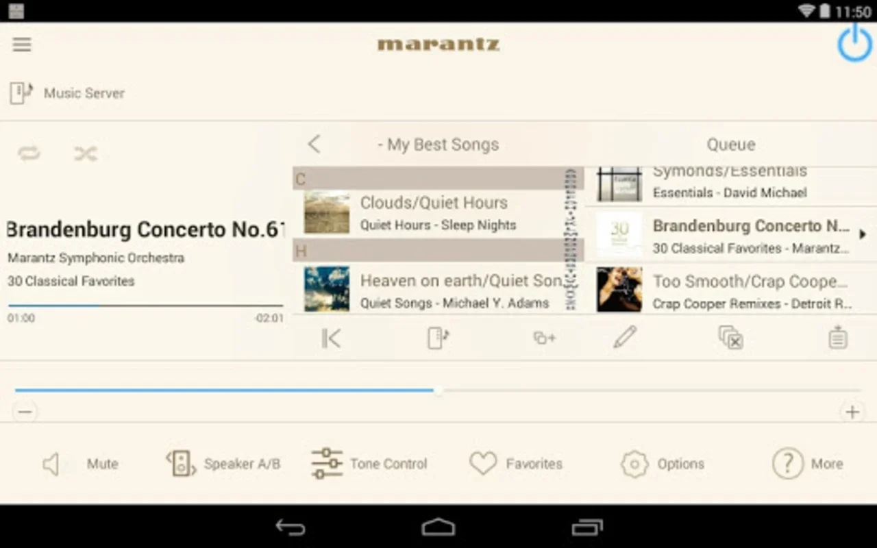 Marantz Hi-Fi Remote for Android - Streamlined Audio Control