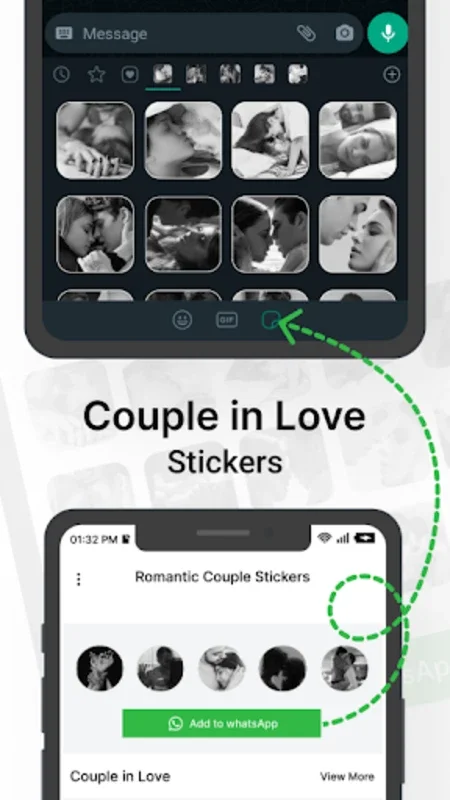 Romantic Kiss Stickers for Android: Enhance Your Messaging with Love