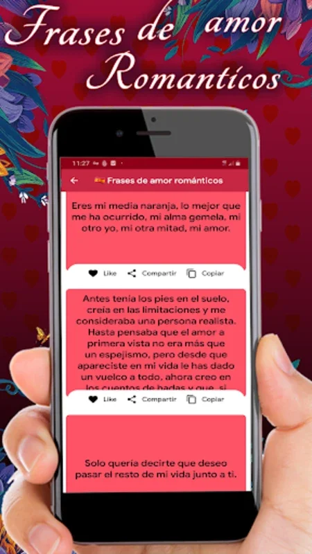 phrases to fall in love for Android - Enhance Your Romance