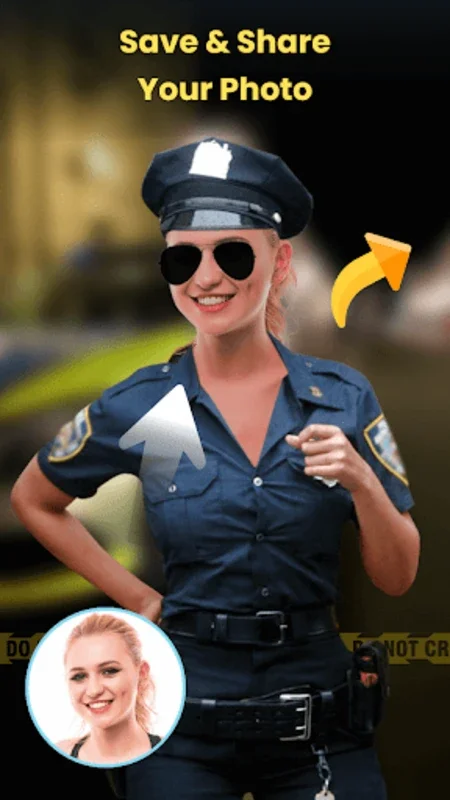 Woman Police Suit Photo Editor for Android - Transform Photos Professionally