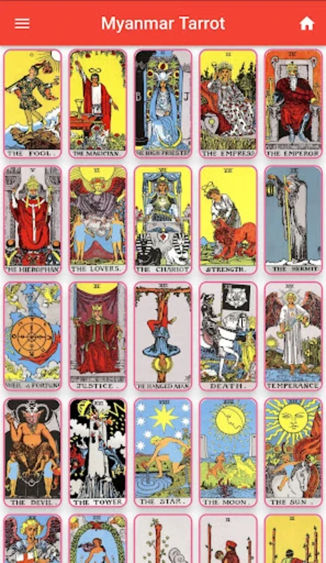 Myanmar Tarot for Android - Personalized Tarot Readings