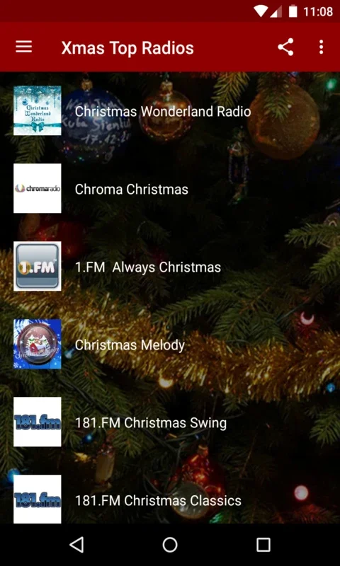 Xmas Top Radios for Android - Enjoy Festive Music