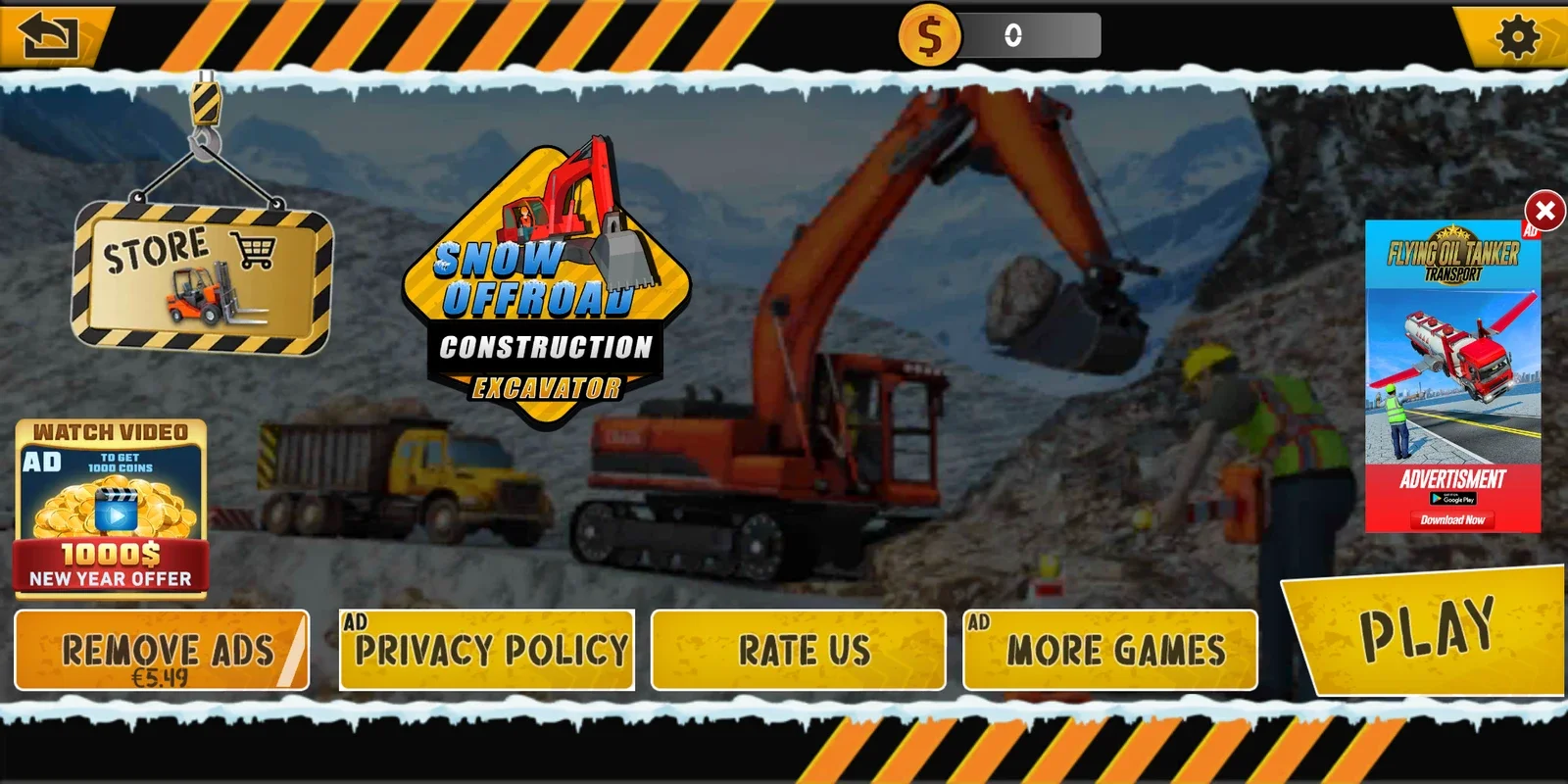 Offroad Snow Excavator Simulator for Android: Realistic Gaming