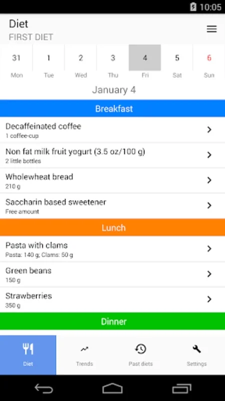 MyNutrigeo for Android - Simplify Diet Planning