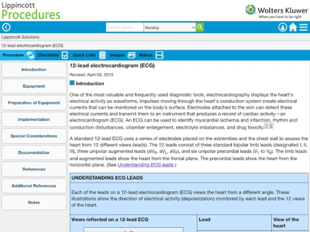 Lippincott Procedures for Android - Access Clinical Manuals Offline