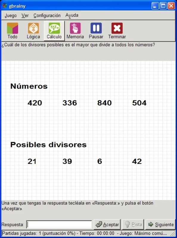 gBrainy for Windows - Boost Your Brain Skills