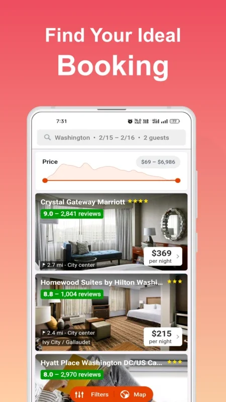 HotelBook : Compare Hotel Prices for Android - Save on Trips