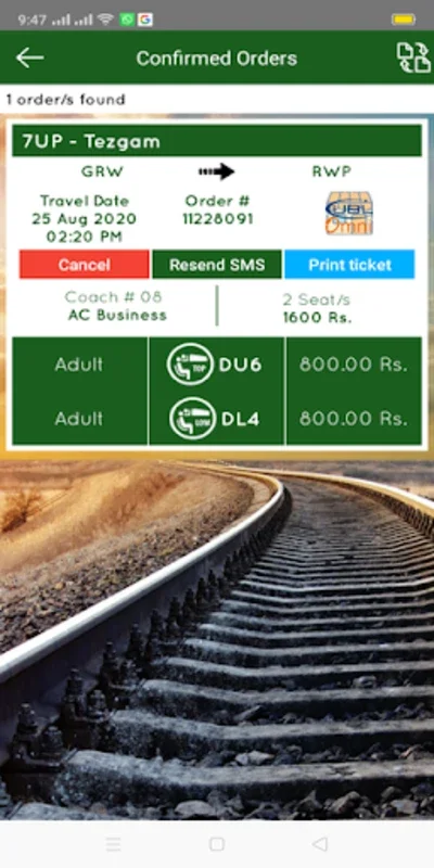 Pakistan Railways Official for Android - Book Train Tickets Easily