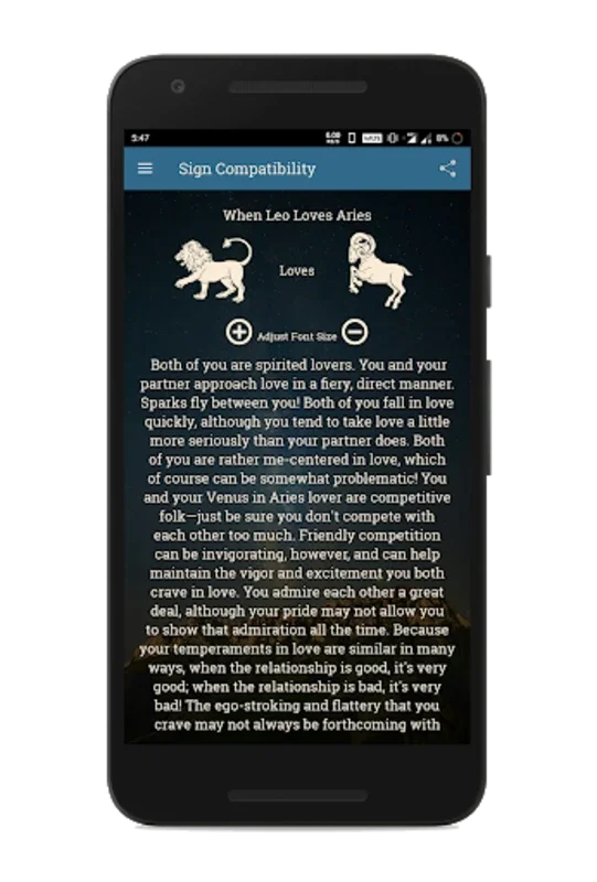 Leo Horoscope for Android - Comprehensive Astrology Insights