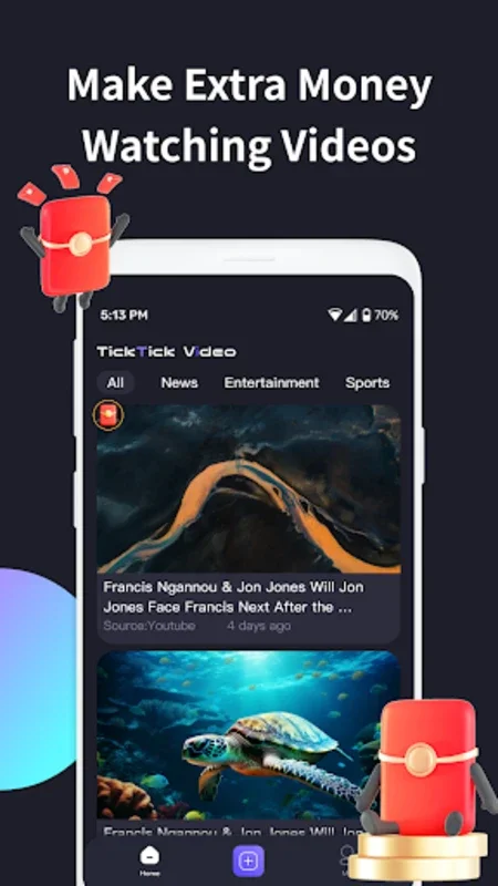 TickTick Video for Android - Diverse Videos & Rewards