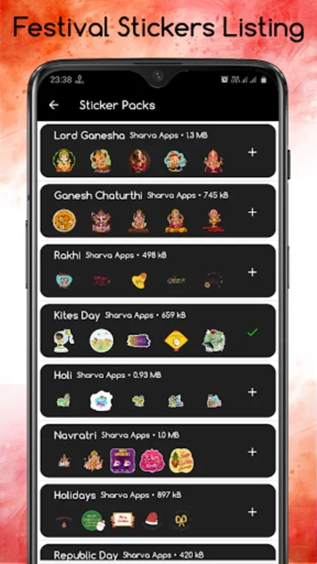 All Festival Stickers for Android - Share Festive Joy