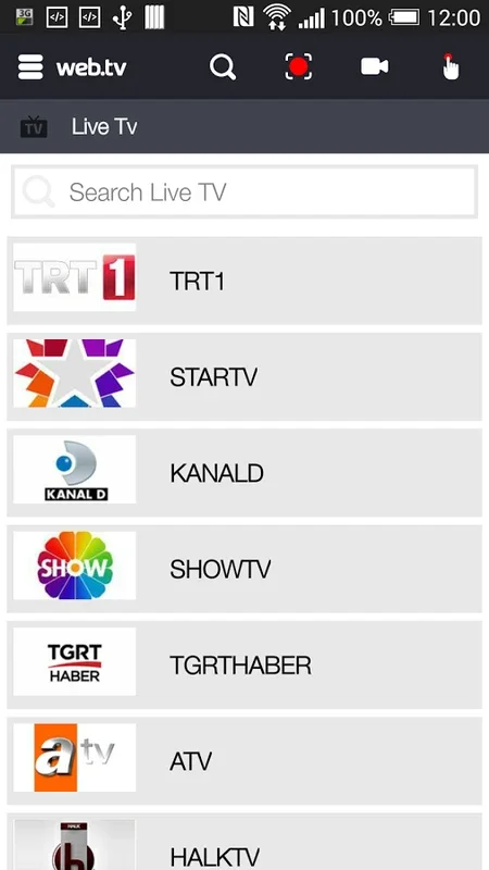 WebTV for Android: Diverse Entertainment Hub