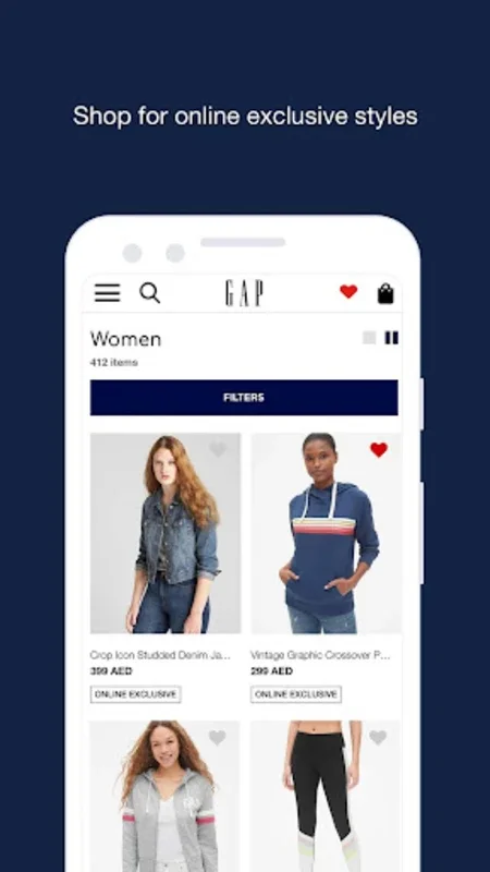 GAP ME Online Shopping for Android - Effortless Family Fashion