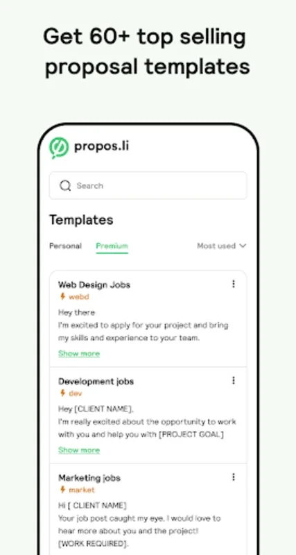 Proposli - Simplify Proposal Creation on Android