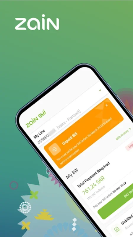 Zain KSA for Android: Simplifying Mobile Line Management
