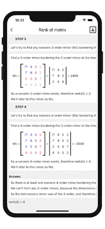 Matrix operations for Android - Efficient Linear Algebra Tool