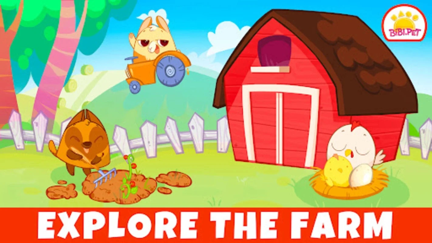 Bibi.Pet Farm Games for Kids for Android - Educational Fun for Preschoolers